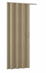 Porta a soffietto scomparsa pvc effetto legno chiaro venato rilievo chiusura con magnete casa maniglia cm 215x84 2714 - immagine 7