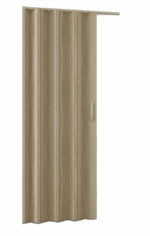 Porta a soffietto scomparsa pvc effetto legno chiaro venato rilievo chiusura con magnete casa maniglia cm 215x84 2714 - immagine 9