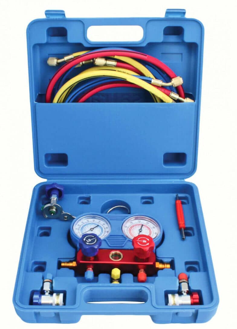 pres TESTER PRESSIONE ARIA CONDIZIONATA AUTO CONDIZIONATORE MANOMETRI GAS R134 R22 - immagine 1