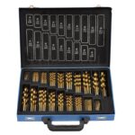 SET 100 PUNTE DA TRAPANO HSS METALLO RIVESTIMENTO TITANIO VALIGETTA METALLO N - immagine 2
