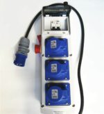 QUADRO ELETTRICO CANTIERE MONOFASE 3 PRESE CERTIFICAZIONE 16A TASTO EMERGENZA 011P