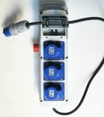 QUADRO ELETTRICO CANTIERE MONOFASE 3 PRESE CERTIFICAZIONE 16A TASTO EMERGENZA 011P - immagine 4