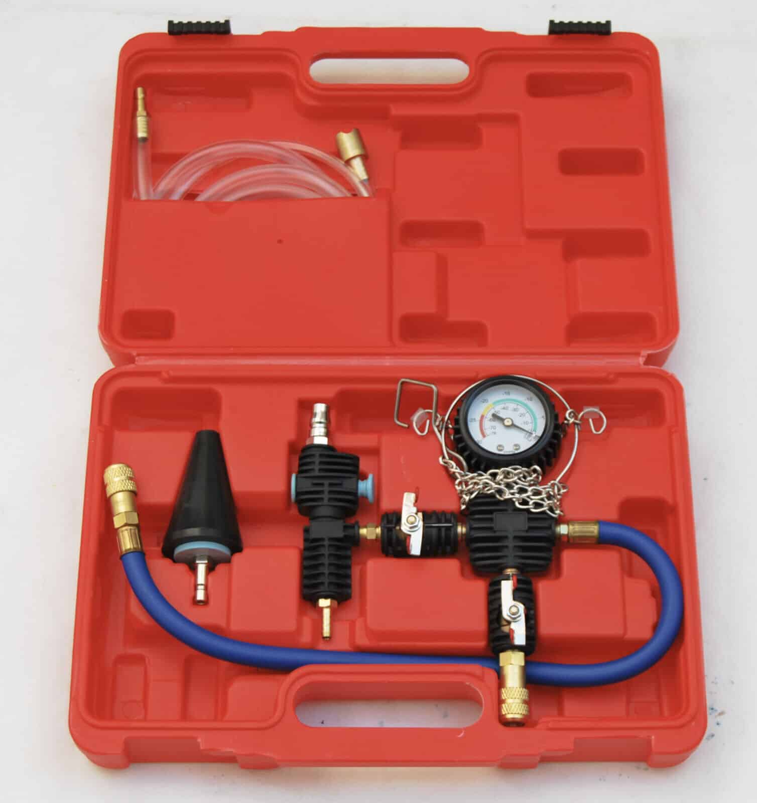 radiatore KIT TESTER STRUMENTI RADIATORI RAFFREDDAMENTO RADIATORE AUTO POMPA VUOTO 097 - immagine 1