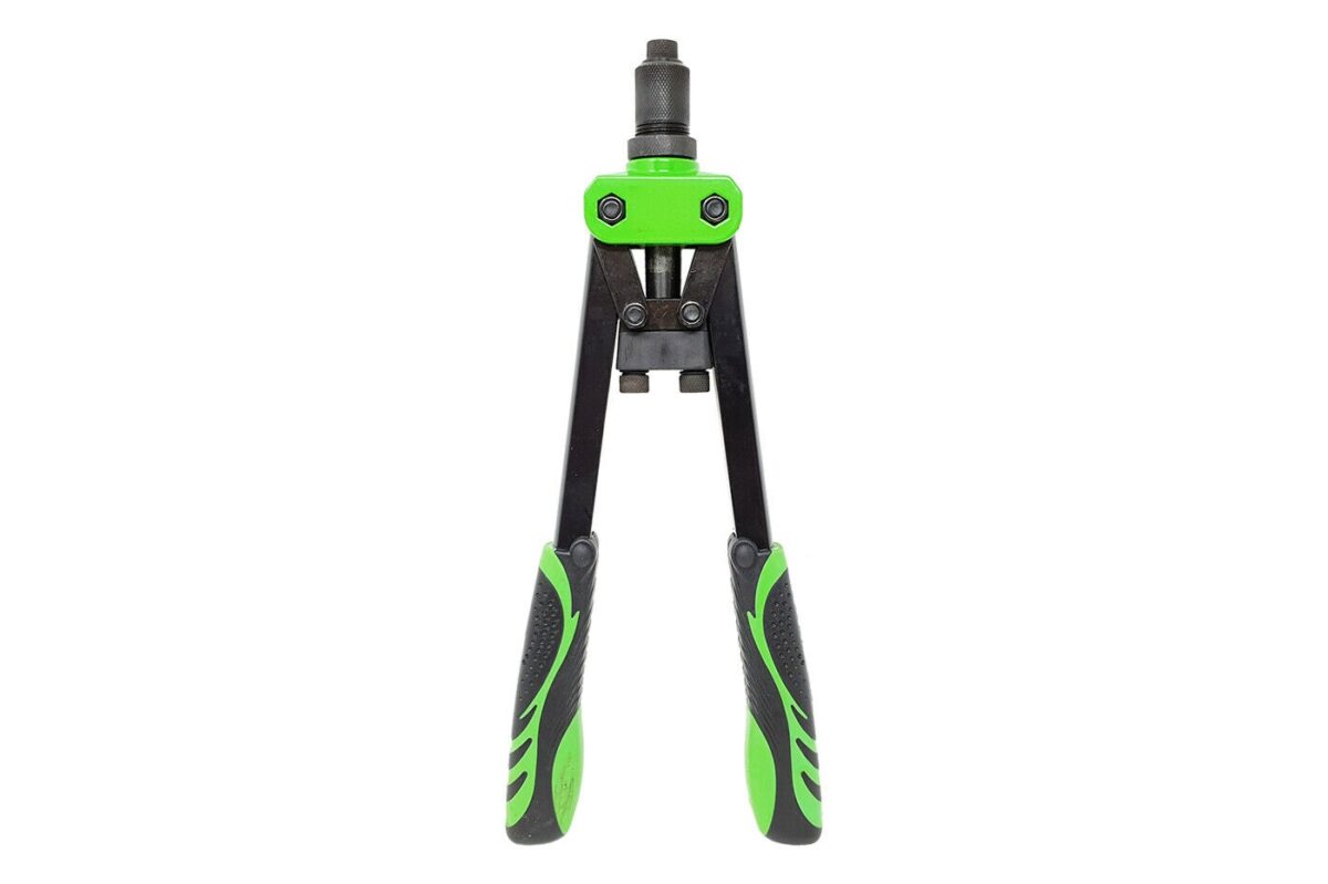 RIVETTATRICE MANUALE BRACCI DOPPIO MANICO RIVETTI INSERTI 3.2 4.0 4.8 330 MM 764 - immagine 2