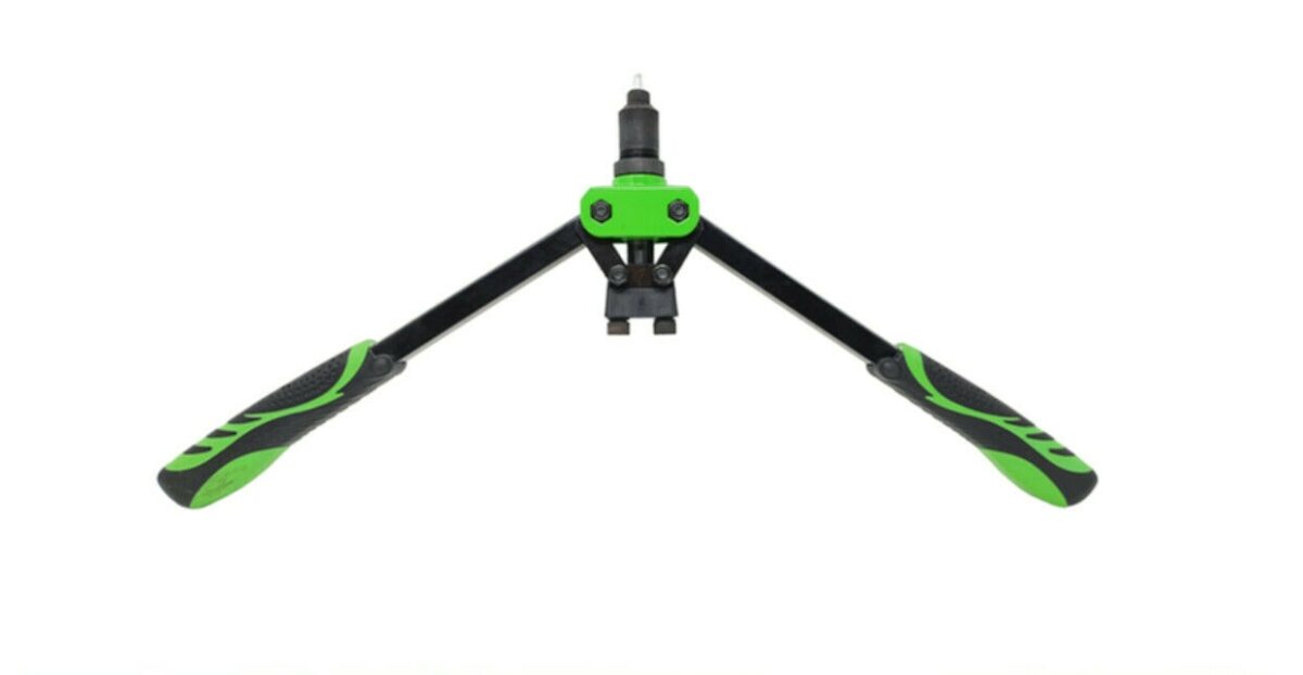 RIVETTATRICE MANUALE BRACCI DOPPIO MANICO RIVETTI INSERTI 3.2 4.0 4.8 330 MM 764 - immagine 3