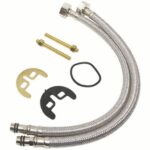 rubinetto miscelatore bidet cromo ottone rubinetti bagno cromato con flessibili - immagine 2