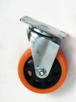 Ruote girevoli carrello 4 pz rotelle carrelli con senza freno 100mm portata 320 kg ara - immagine 5