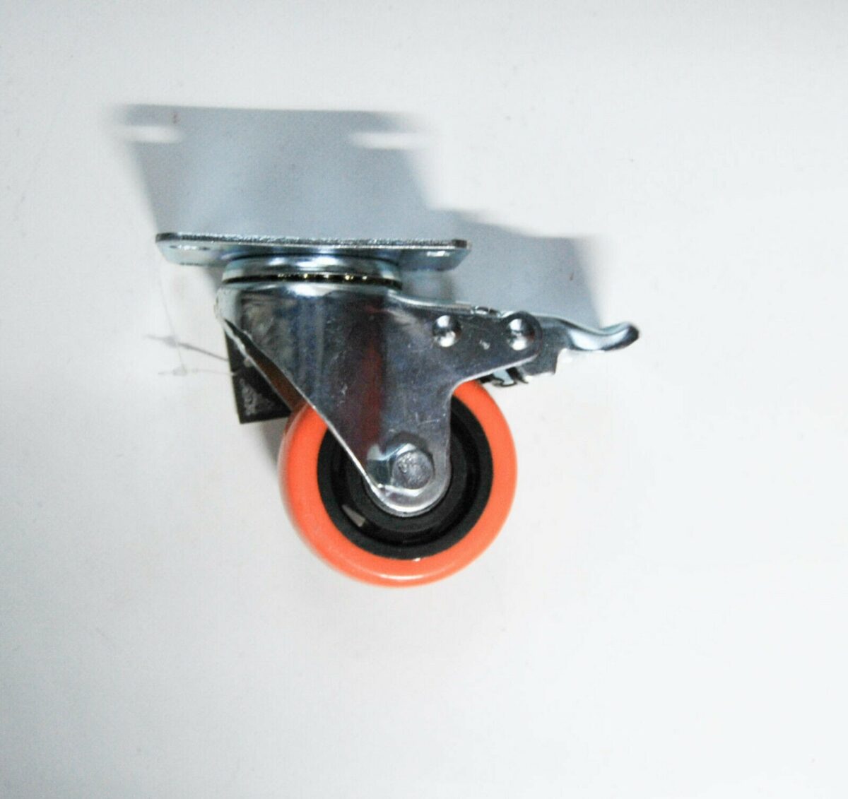 RUOTA RUOTE ROTELLA CARRELLO 75x32 mm 3" CARRELLI STAFFA GIREVOLE FRENO RICAMBIO 14 - immagine 2