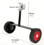 Ruote di supporto regolabili tosaerba tagliaerba decespugliatore a scoppio xi - immagine 2