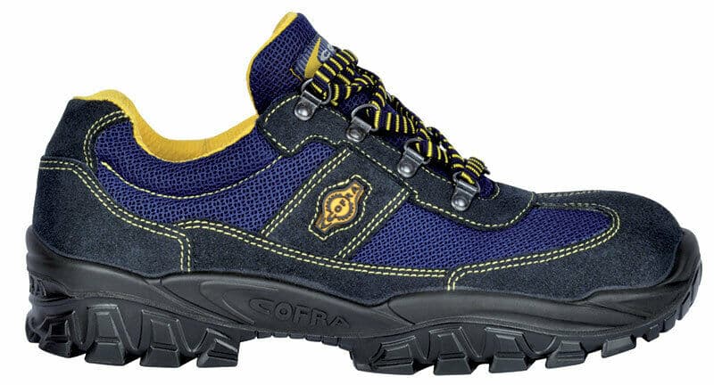 scarpa blu gialla SCARPE SCARPA ANTINFORTUNISTICHE LAVORO COFRA NEW TICINO S1P SRC NUMERO 42 - immagine 1