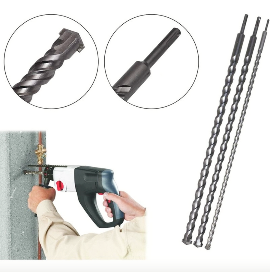 schermata_2020-10-07_alle_151314.png Set 3 PUNTE PUNTA TRAPANO ATTACC SDS-Plus 1 Mt AL WIDIA MURO CEMENTO 12-16-24 MM - immagine 1