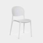 Sedia polipropilene cucina bar ristorante giardino sedie interno esterno impilabile bianco 150ro - immagine 5