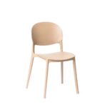 Kit 2 sedie polipropilene cucina cucina bar ristorante sedia interno esterno beige crema 167ro - immagine 2