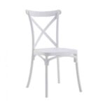 SEDIA POLIPROPILENE BAR RISTORANTE CUCINA SEDIE INTERNO ESTERNO BIANCO CROSS 412 - immagine 5