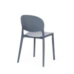 Kit 2 sedie polipropilene cucina cucina bar ristorante sedia interno esterno grigio 174ro - immagine 3