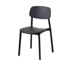 Kit 2 sedie polipropilene cucina bar ristorante sedia interno esterno nero 726v - immagine 2