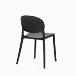 Kit 2 sedie polipropilene cucina cucina bar ristorante sedia interno esterno nero 181ro - immagine 3