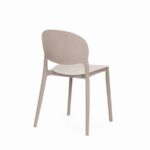 Kit 2 sedie polipropilene cucina cucina bar ristorante sedia interno esterno beige crema 167ro - immagine 6