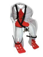 Seggiolino bici anteriore manubrio sedile bambino omologato 15kg grigio chiaro 320lui - immagine 4