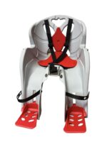 Seggiolino bici anteriore manubrio sedile bambino omologato 15kg grigio chiaro 320lui