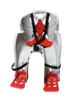 Seggiolino bici anteriore manubrio sedile bambino omologato 15kg grigio chiaro 320lui - immagine 3