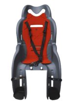 SEGGIOLINO BICI BICICLETTA BAMBINO ATTACCO PORTAPACCHI 22Kg POSTERIORE GRIGIO DARK 150san - immagine 3