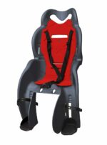 SEGGIOLINO BICI BICICLETTA BAMBINO ATTACCO PORTAPACCHI 22Kg POSTERIORE GRIGIO DARK 150san