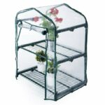 SERRA GIARDINO BALCONE TERRAZZO PROTEZIONE PIANTE 2 RIPIANI PVC cm 69x49x95h 194