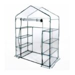 SERRA BALCONE TERRAZZO PROTEZIONE PIANTE 8 RIPIANI PVC cm 140x72,5x140 h 755