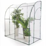 SERRA GIARDINO BALCONE TERRAZZO PROTEZIONE PIANTE 2 RIPIANI PVC cm 69x49x95h 194 - immagine 2