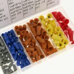 SET KIT ASSORTIMENTO ACCESSORI CONNETTORI CAVI CAVO ELETTRICI TERMINALI 158PZ