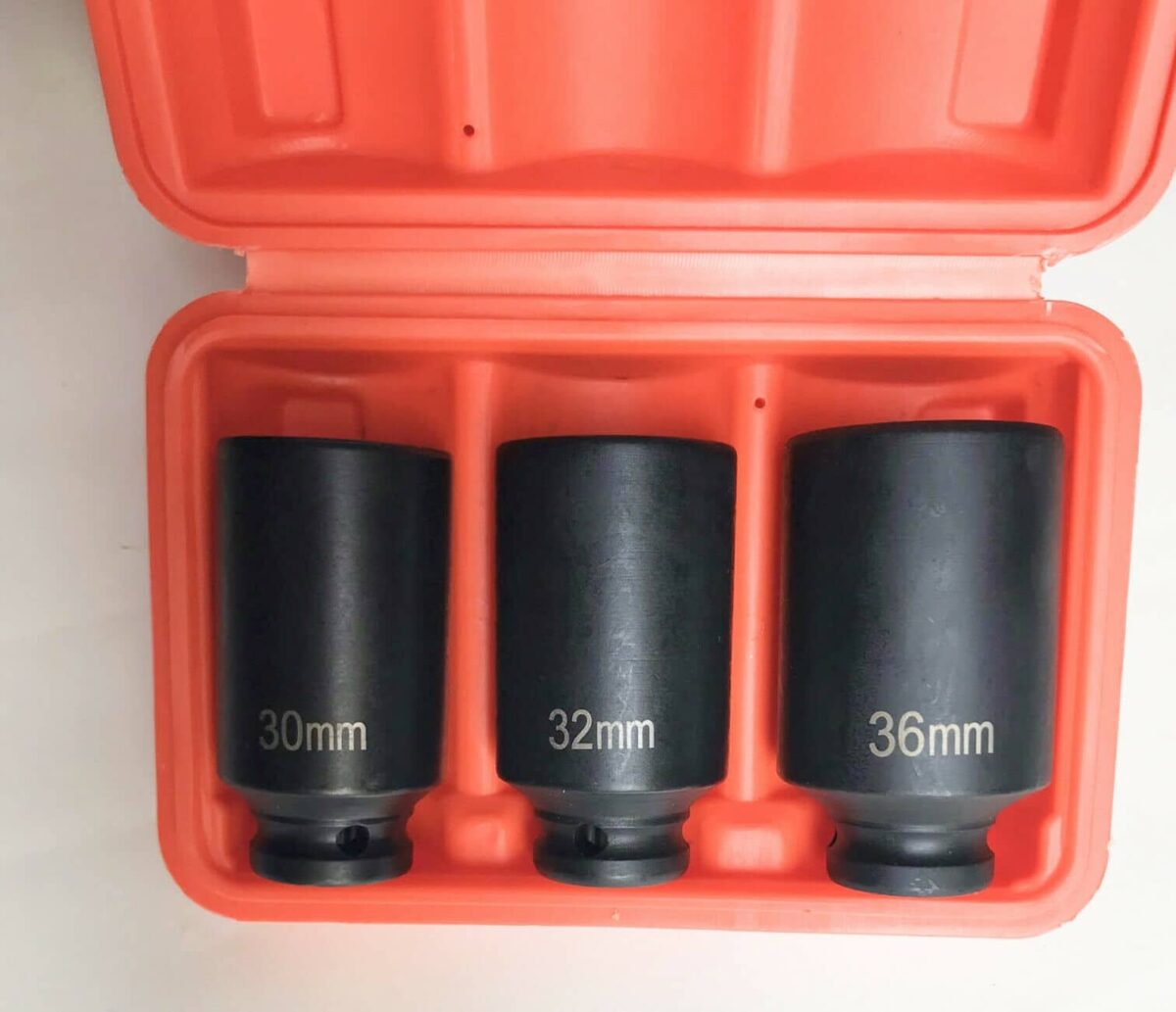 SET BUSSOLE 3 PZ 1/2" POLIGONALI RINFORZATE CEMENTATE AVVITATORE 30 32 36 MM 536 - immagine 2