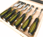 Sgorbie professionali intaglio scalpelli utensili per tornio set 6 pz cassetta 6 38 mm 751ls