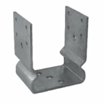 SUPPORTO STAFFA RIALZATA A U PORTA TRAVI IN LEGNO PILASTRO SOSPESO MM 120X80X130 655sp