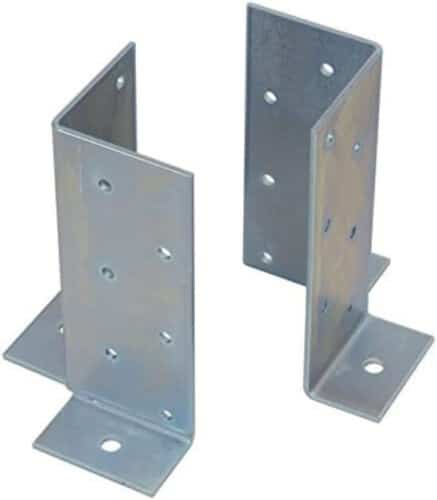 staffa1 COPPIA SUPPORTI STAFFA SUPPORTO TRAVI LEGNO PILASTRI PILASTRO MM 70X70X180 599 - immagine 1