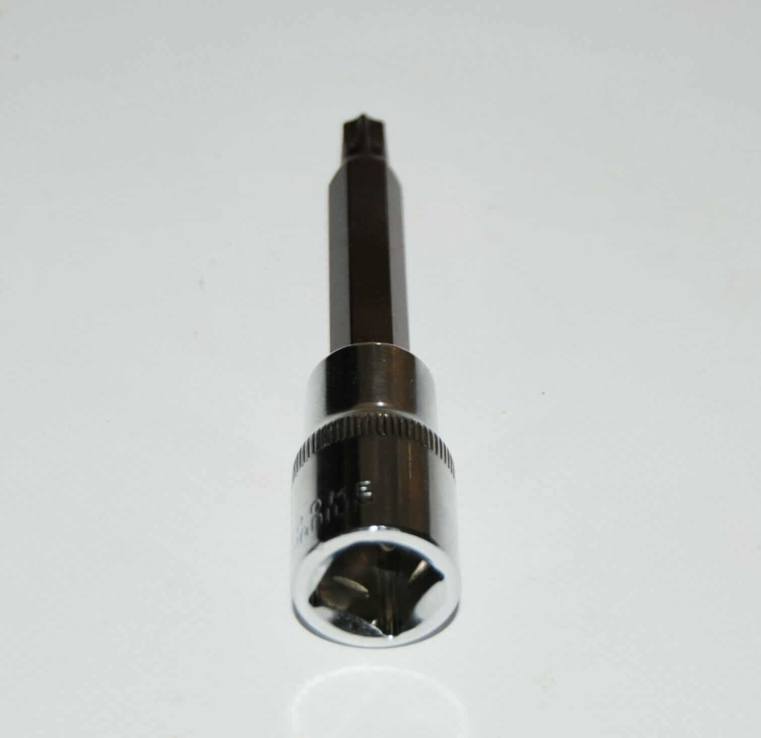 t3000_2.jpg CHIAVE A BUSSOLA TORX T 45 LUNGA PUNTA 100 MM 1/2" BUSSOLE ACCIAIO S2 - immagine 1