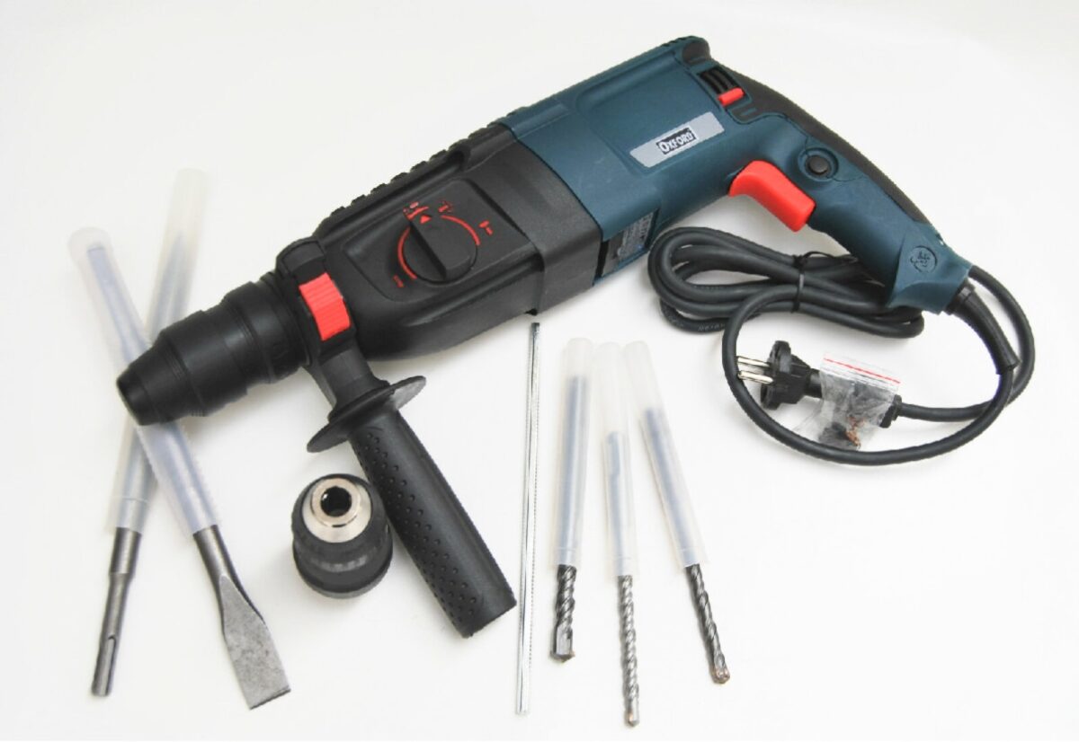 MARTELLO DEMOLITORE TASSELLATORE 26MM 3IN1 800W TRAPANO MANDRINO VALIGETTA 829OX - immagine 4