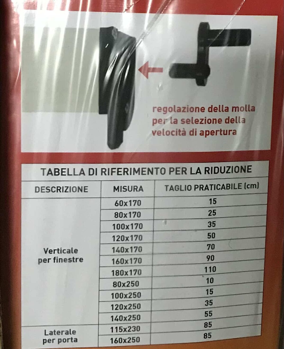 ZANZARIERA RULLO AVVOLGIBILE MARRONE FINESTRE FRIZIONE 140X250 RIDUCIBILE 0937 - immagine 2