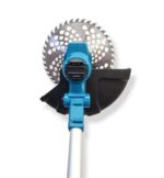 Decespugliatore a batteria 21v elettrico rasaerba tosaerba tagliaerba giardino erba 2 batterie 203ox - immagine 5