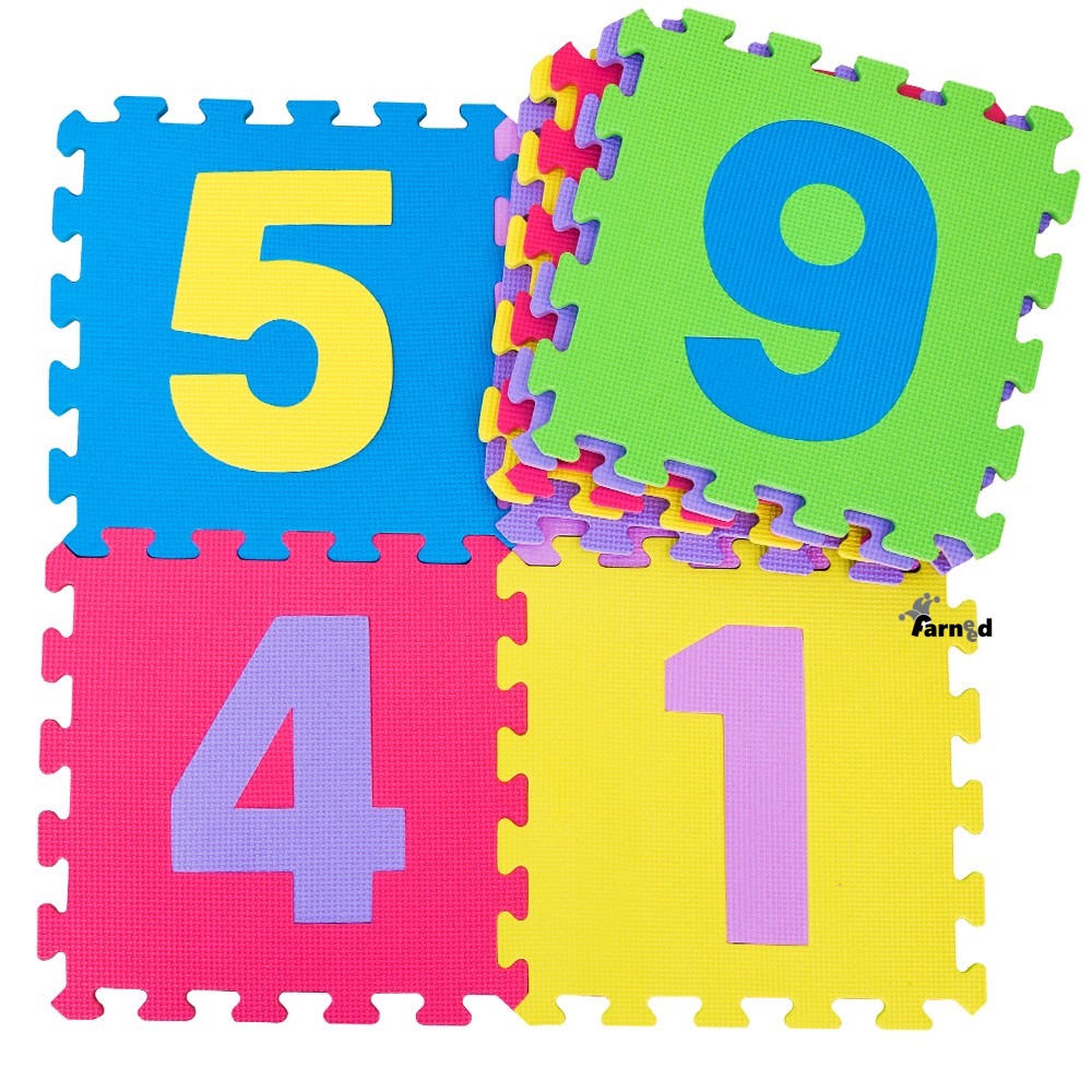 tapp.jpg TAPPETINO PUZZLE CON NUMERI PAVIMENTO MORBIDO BAMBINI GIOCHI PISCINA GIOCATTOLI - immagine 1