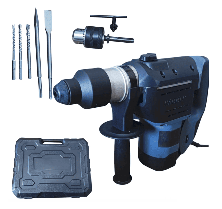 tassellatore 2 Trapano martello demolitore tassellatore elettrico 28mm 1800W plus 309vt - immagine 1