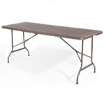 TAVOLINO TAVOLO PIEGHEVOLE RESINA METALLO CAMPEGGIO SAGRE FIERE 180x70x74 cm 338