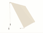 TENDA DA SOLE A CADUTA BALCONE SENZA CASSONETTO 3x2,5 MT BEIGE BRACCI 4903