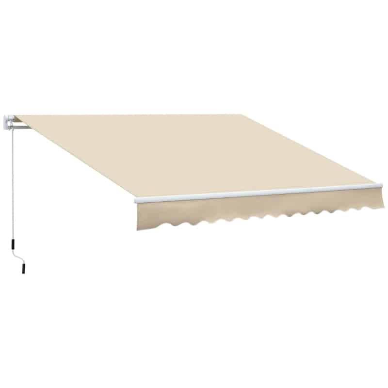 tenda 1 TENDA SOLE BALCONE BARRA QUADRA 3x2 MT BEIGE ALLUMINIO BRACCI ESTENDIBILI 1803 - immagine 1
