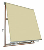 TENDA SOLE CADUTA 2,5 X 2,5 MT SENZA CASSONETTO BRACCI BEIGE BALCONE OMBRA 123v