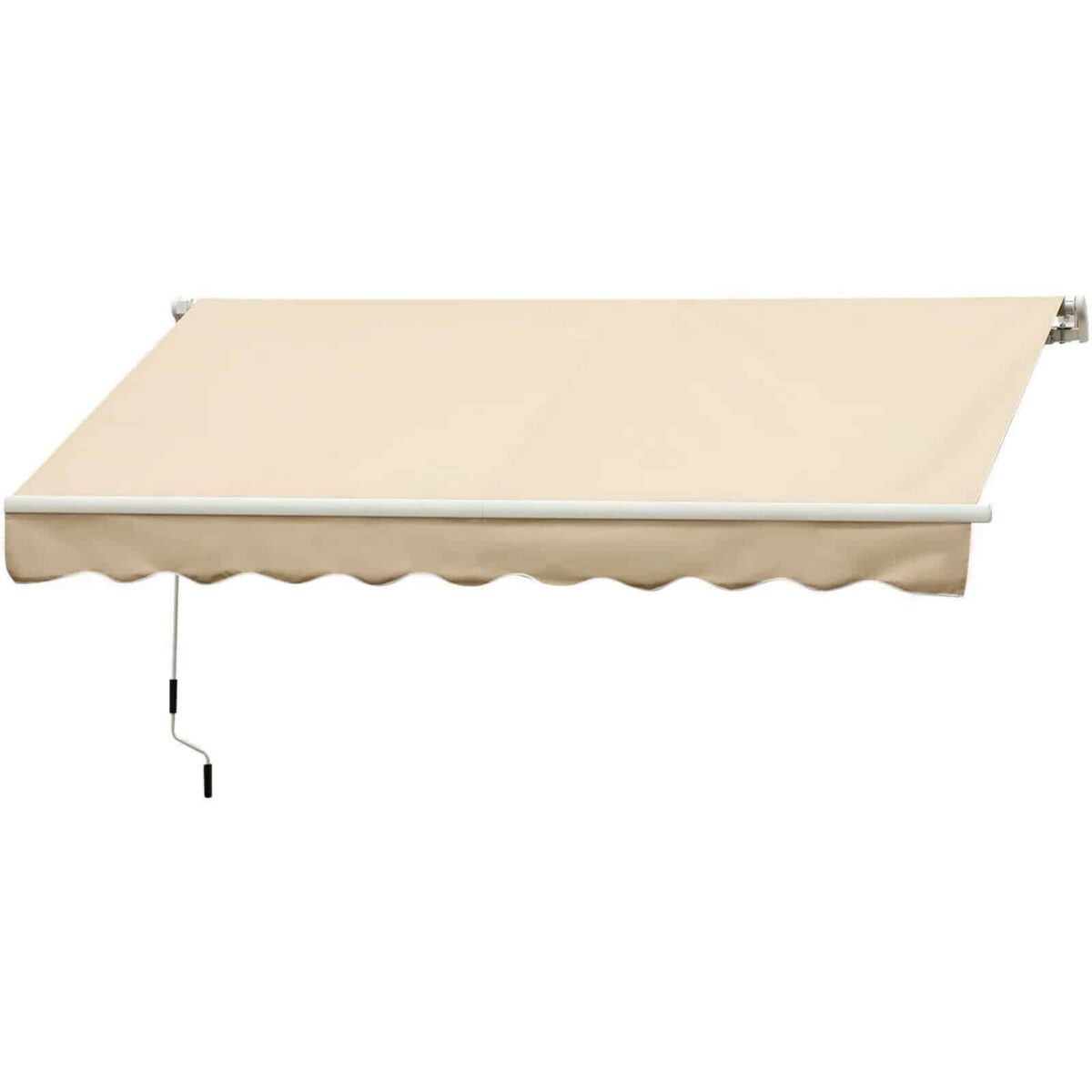 TENDA SOLE BALCONE BARRA QUADRA 2x1,5 MT ALLUMINIO BRACCI ESTENDIBILI BEIGE 1823 - immagine 2