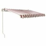 TENDA SOLE AVVOLGIBILE BALCONE BARRA QUADRA 2X1,5 MT RIGATA BEIGE BORDEAUX 1820