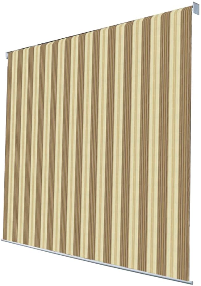 tenda catenella beige marrone TENDA DA SOLE A CADUTA BALCONE CATENA CATENELLA 2 X 2,5 MT BEIGE/MARRONE 140VE - immagine 1