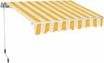 TENDA SOLE BALCONE BARRA QUADRA AVVOLGIBILE RULLO 4x2,5 MT BEIGE TENDE 4803 - immagine 2