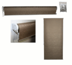 TENDA DA SOLE A CADUTA RULLO BALCONE CON CATENA CATENELLA 80x160 cm MARRONE FANTASIA 966ds - immagine 2